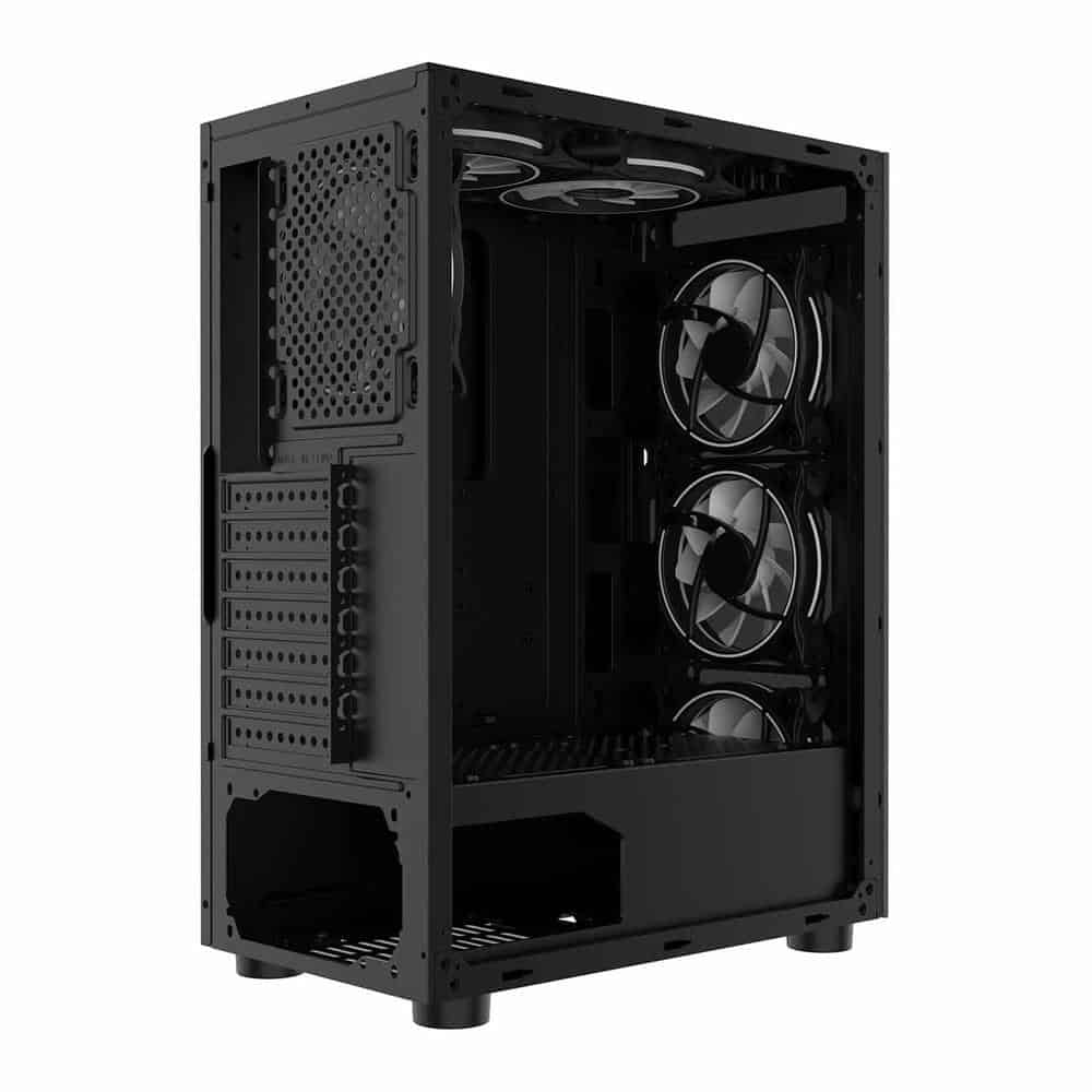 (image for) CiT Mirage F6 Black Tempered Glass ATX Gaming Case